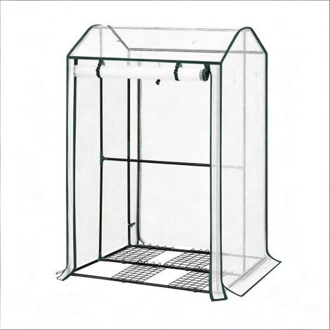 Serre durable plante tente d'hiver avec Rollbar porte à glissière avant pour balcon Patio jardin (1/5)