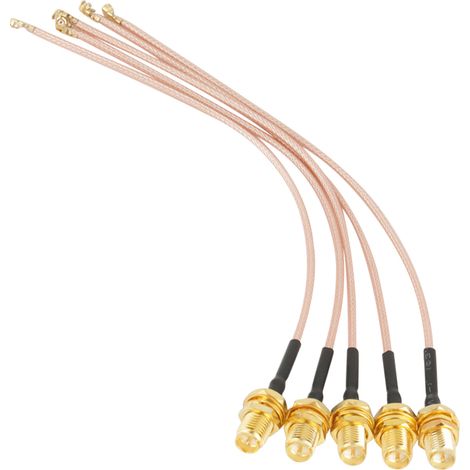 Stück RPSMA-Buchse auf U.FL-Koaxialantennenstecker IPEX 50 Ω 15 cm HF-Kabel (1/5)