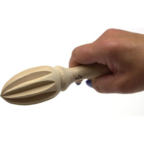 Exprimidor de limones de madera de 15 cm – robusto, de madera de haya, ideal para la cocina. (1/5)