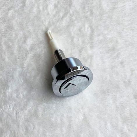 Bouton poussoir double chasse d'eau - - Universel - Finition chromée - ABS - Compatible Geberit (1/5)