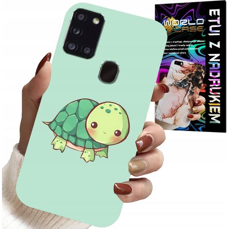 Coque pour Samsung Galaxy A21s - Motifs tortues mignons pour enfants + verre trempé (1/5)