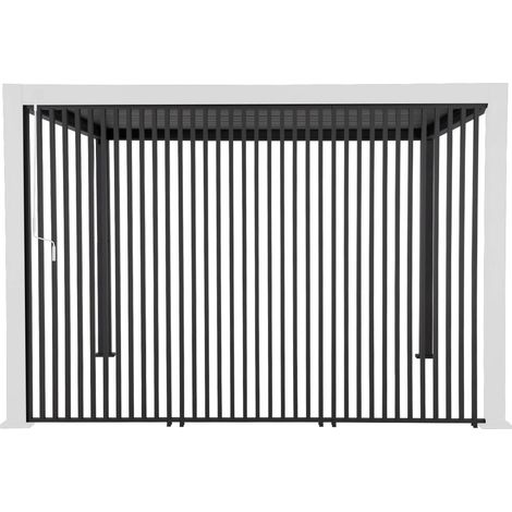 sweeek - 3er-Set vertikale Lamellenwände 130 cm für bioklimatische Pergola Triomphe 4x3m Triomphe