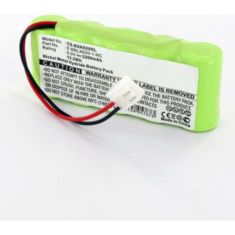 Batterie 6V NiMh pour volet roulant Bosch Somfy Easy-Lift BD5000, BD6000