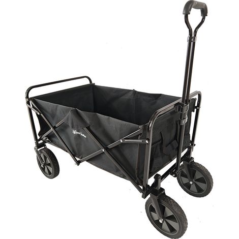 TERRE JARDIN - terre jardin - carro de transporte plegable 90l - 80 kg - asa telescópica - ruedas Ø 20 cm