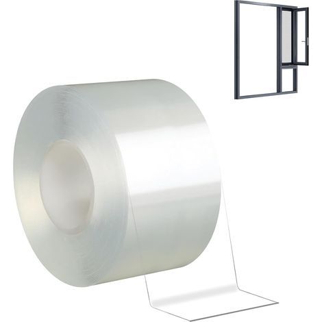 Joint Isolation Ruban D'étanchéité 10M x 5CM Etanchéité Instantanée Transparent Acrylique Puissant et Sans Trace pour Fenêtre Porte Anti Bruit Poussiè (1/5)
