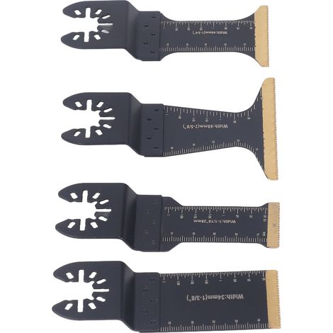 6-teiliges Set mit oszillierenden Sägeblättern, universellem Schnellwechsel-Werkzeugzubehör für Holz, Metall und Kunststoff. (1/5)
