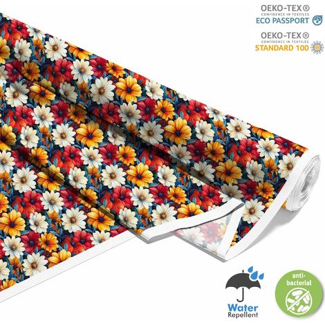 TESSUTI DECORATIVI PER ESTERNI OXFORD - Motivo Fiori I DX5114 (1/5)