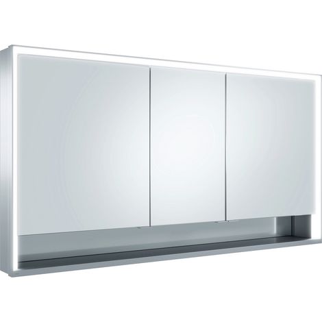 KEUCO Royal Lumos armario con espejo 3 puertas, puerta corta, con