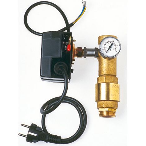 Jetly – Kit automatisme pour pompe de surface – Réservoir à vessie 60L – Protection contre manque d'eau – Installation facile – Pression réglable 3,9 bar