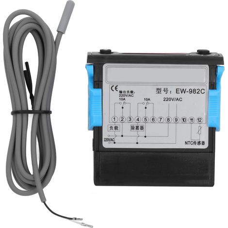 Thermostat de dégivrage et de refroidissement avec affichage numérique, 220 V CA, pour refroidisseur (1/5)