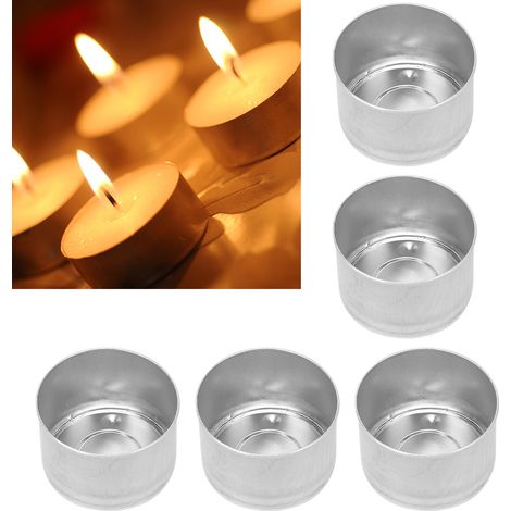 Kerzenformen, DIY-Kerzenfüße, hitzebeständige Aluminiumhalter, 50 Teile zum Basteln (1/5)