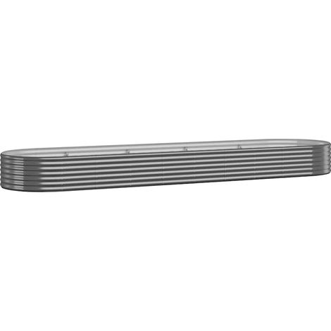 Maison Exclusive - Hochbeet Verzinkter Stahl 396x100x36 cm Anthra (1/5)