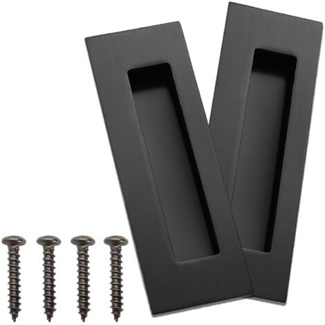 Due maniglie per porte scorrevoli in acciaio inox - design incassato e nascosto (1/5)