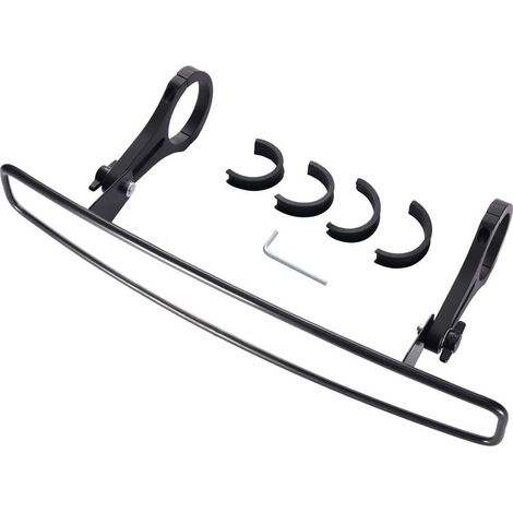 Espejo retrovisor central convexo de 15" de ancho con abrazadera y junta de goma de 2". Repuesto para espejos de UTV en RZR 800, 1000 S, 900 XP y 1000 Talon. Color negro. (1/5)