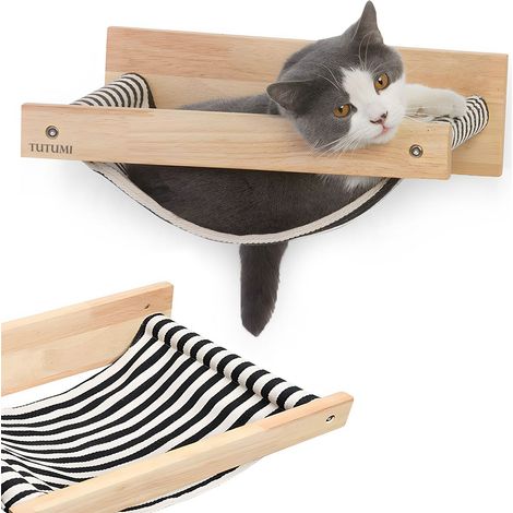 HAMACA PARA GATOS TUTUMI P70512 BEIGE STRIPES