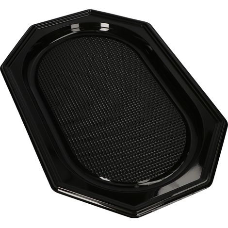 Bandeja para catering 45444 negra 45,5 cm rPET 10 unidades (1/2)