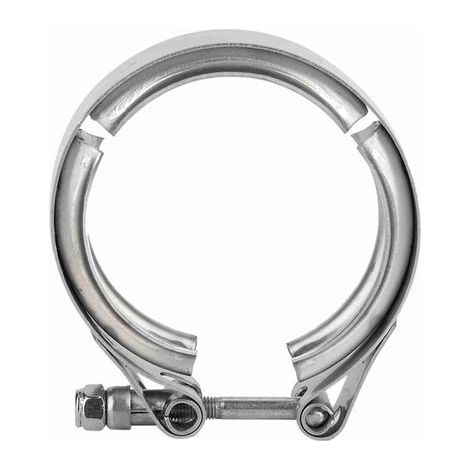 Collier de serrage pour tuyau, collier de serrage de haute précision 63 mm/2,5 po pour échappement turbo avec anneaux/brides de 2,5 po (1/4)