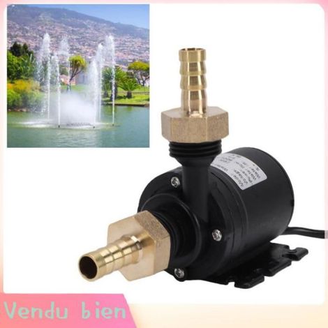 Pompe de circulation de pompe à eau, 800 L H 16,4 pieds, moteur sans balais 19 W DC 24 V pour chauffage solaire, camping-car, (1/4)