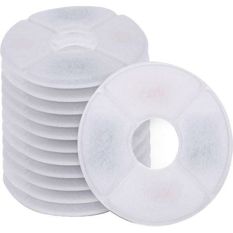 12pcs Pet Cat Fontaine à eau Filtres Fontaines Filtre de remplacement - (1/4)