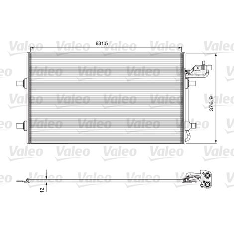 Condenseur, climatisation Valeo 814324 VOLVO 31292022 31356000 31418512 8623401