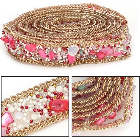 Vente de liquidation d'usine : bandes de strass de 1,5 cm, strass en maille, strass thermocollants, chaînes décoratives pour vêtements, chaussures, chapeaux, sacs et plus encore, en rouge.