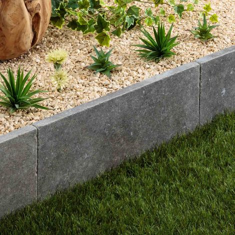 Bordure de jardin Pierre d'Egypte Grise 60x30x3 cm (à l'unité) - RO'MA NATURE