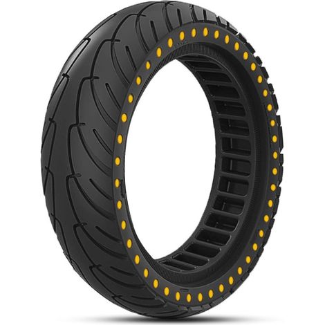 Neumático macizo sin cámara de 8,5 pulgadas, a prueba de pinchazos, apto para patinetes eléctricos Xiaomi M365, 1S, Pro2 (amarillo). (1/5)