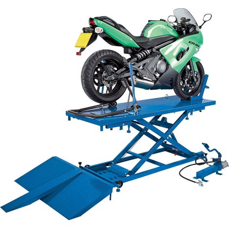 Draper 680kg Pneumatic/Hydraulic Motorcycle, ATV, and Small Garden Machinery Lift (Model 37190) (1/2)