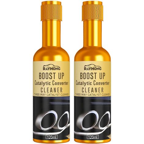 Agents de conversion de catalyseur moteur Boost Up, nettoyant multifonctionnel pour système d'alimentation en carburant pour voitures (2 pièces) (1/5)