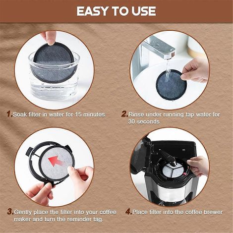 Kit de 24 disques filtrants de rechange pour cafetière (1/5)