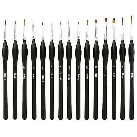 Detail Paint Brushes Set 10pcs Miniature Brushes For Fine Detailing & Art Painting - Acrylic, Watercolor,oil,models, Warhammer 40k.