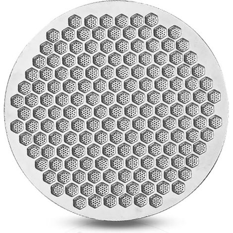 Extraction du panier filtre à expresso - Écran de douche inférieur - Écran de contact en métal expresso, épaisseur 0,028 pouce - Acier inoxydable 304 - Diamètre 53 mm (1/5)
