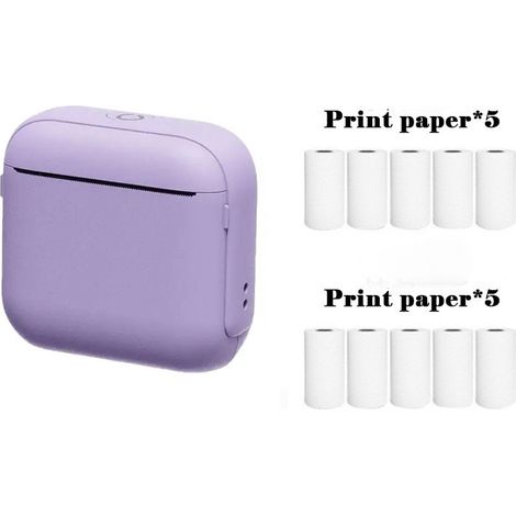 Une mini imprimante thermique, une imprimante d'autocollants sans encre, avec connectivité Bluetooth, constitue également un excellent cadeau. (1/5)