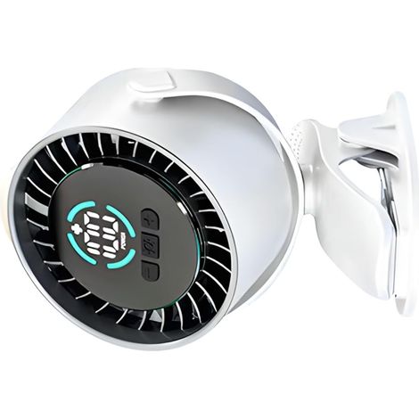 Ventilateur de bureau compact USB avec mesure numérique et (1/5)