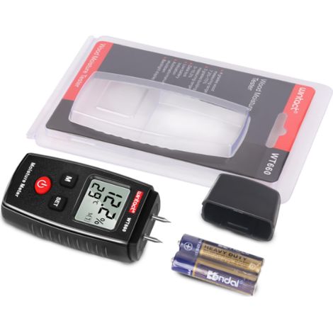 Hygrometre Bois - Mesureur D'Humidité Pour Bois Et Matériaux De Construction - Écran LCD - Précision ±3% - 1 Pièce (1/5)