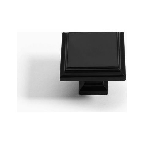 10 PCS Gebürstete Möbelknöpfe Türknöpfe für Einbauschränke Türknauf Küche Knöpfe für Einbauschränke Zinklegierung Türknauf Türgriff Küche Handgelenk Möbel Einzelloch-Mattschwarz (1/5)