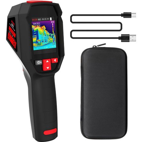 HX3 Caméra Thermique Portable 240x240 Résolution Imageur Thermique Infrarouge 25Hz Taux de Rafraîchissement -20°C à 550°C 15 Palettes de Couleurs pour Fuites d'Eau Réparation Électronique (1/5)