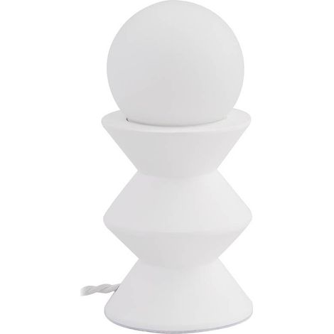 Table Lamp 'Nielson' made of Plaster/Clay for Living Room & Dining Room