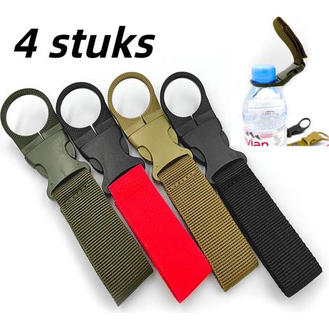 4 pièces boucles pour bouteille d eau boucle multifonction pour escalade montagne bouteille d eau portable à suspension rapide clip pour eau minérale couleurs mélangées (1/5)