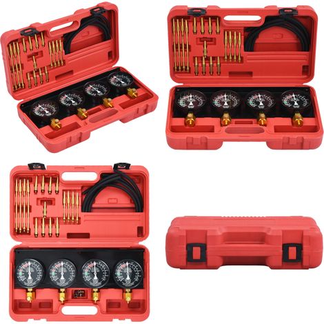 Kit d'outils de jauge de synchroniseur de vide de carburateur - Kit Synchronisation Carburateur - Outil Synchronisation Carbu - Synchronisateur Carburation - Réglage Carburateur - Outils Mécanique Aut (1/5)
