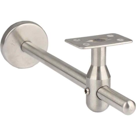 Support de Main Courante - Acier Inoxydable - Réglable en Position et Angle - Pour Couloir ou Rampe - 150 mm (1/5)