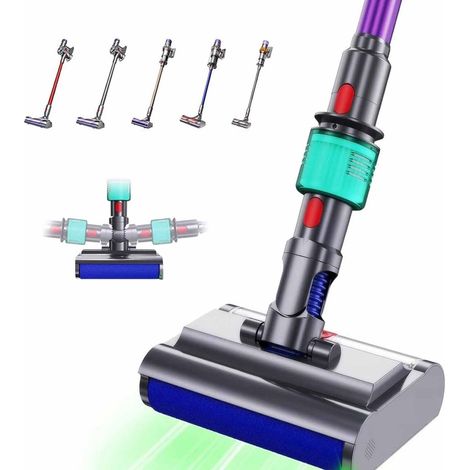 Brosse De Lavage Humide Et Sec. Compatible Avec Dyson V7, V8, V10, V11 Et V15 Les Têtes De Balai Électriques. Nettoyez Et Séchez Facilement Les Sols Durs (1/5)