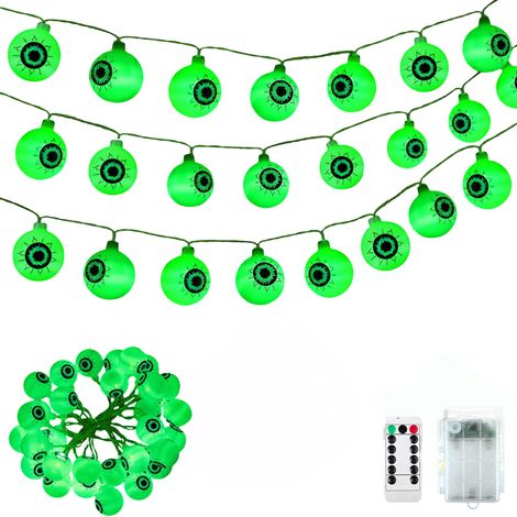 JSUEU Catena Luminosa Halloween 5 m 30 LED Bulbi Verdi 8 Modalità (1/5)