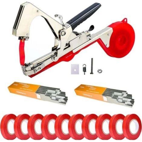 Maschinenförmiger Astbinder, 14er-Pack, Gartenwerkzeug zum Binden von Pflanzen, zum Befestigen von Weinreben, Himbeeren, Tomaten, Kletterpflanzen, Gemüse, Stützen und Anbinden von Setzlingen