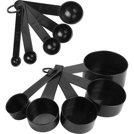 Cuillère À Mesurer - Verre À Mesurer - En Plastique Alimentaire - Pour Pâtisserie Maison Et Professionnelle - 2 Ensembles