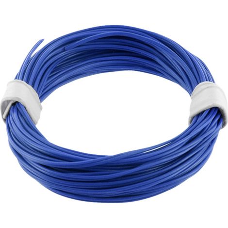 econ connect KZL2X008BL5 Litze  2 x 0.08 mm² Blau 5 m