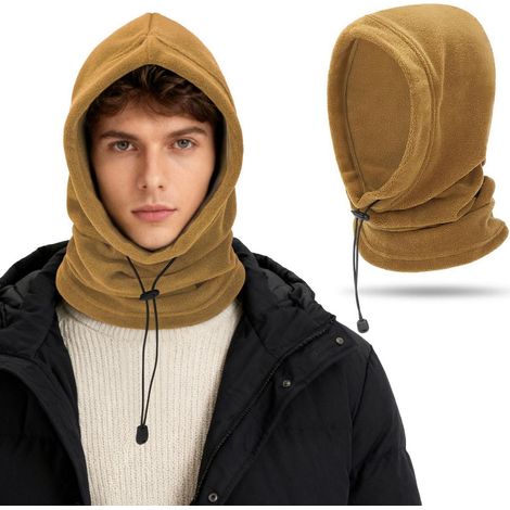 Fleece Sturmhaube mit Halswärmer für Herren Damen, winddicht, Thermo-Gesichtsmaske (1/5)