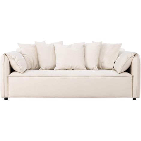 Torekov Sofa 3-Sitzer 5 Zierkissen beige. (1/3)
