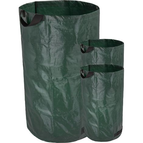 PrimeMatik - Bolsas de limpieza para jardín con protección UV 240L 80 x 47 cm 3 unidades
