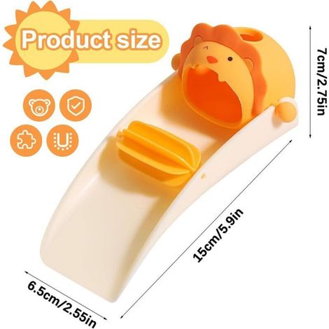 Robinet de Rallonge pour Enfants, Robinet Extender Enfant, Rallonge de robinet en silicone, Extension de Robinet Multifonctionnelle pour Enfants, pour Robinets de Cuisine et de Toilettes (1/3)